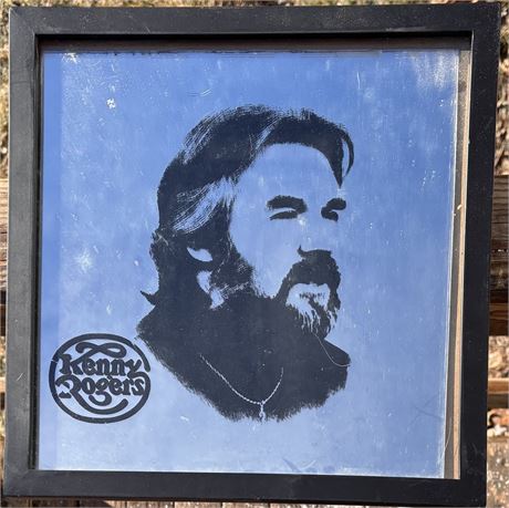 Vintage Kenny Rogers Carnival Prize Mirror (Circa 1980) 3FR