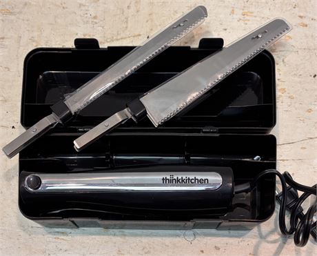 Thinkkitchen Electric Carving Knife Set with Storage Case 6