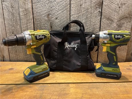 Radley 20V Lithium-Ion Drill and Impact Driver Set 20