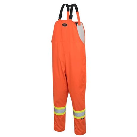 Pioneer 5627 Waterproof Safety Bib Pants - Hi-Vis Orange 12