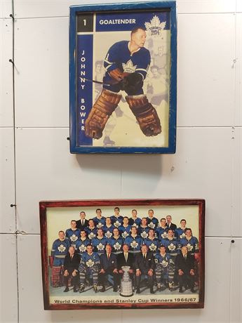 Toronto Maple Leafs Vintage Prints - 1966/67 Stanley Cup Champions 10BW