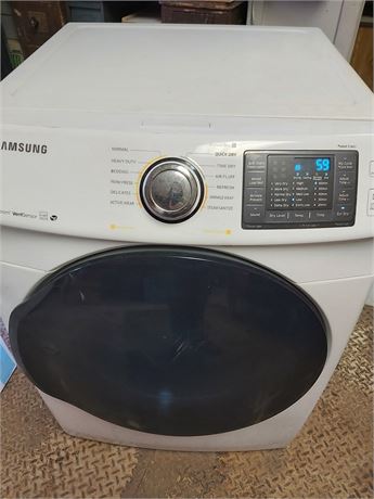 Samsung Front-Load Electric Dryer with Steam Sanitize and VentSensor G