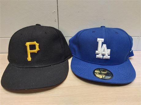 ​MLB New Era 59FIFTY Fitted Hat Duo: Dodgers & Pirates 2