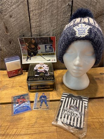 Hockey Fan Collectors: 2021-22 Series 2 Tin + Rookie Cards + Leafs Toque & 3
