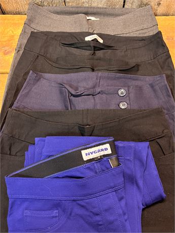 5-Piece Women’s Professional Pants: Nygard, Ricki’s, S.C. & Co | Sizes 10-14, 14