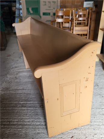 Antique Pine Church Pew from Dundas United Baptist Church G