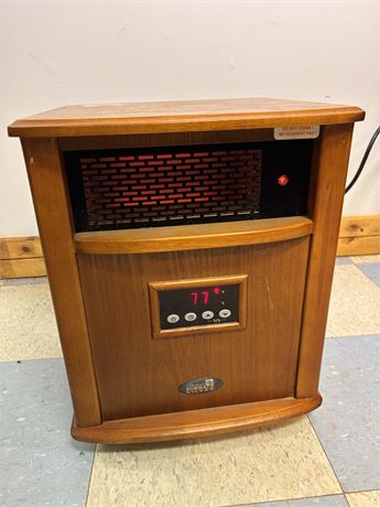 Comfort Furnace Silver 1500W Infrared Quartz Cabinet Heater OA