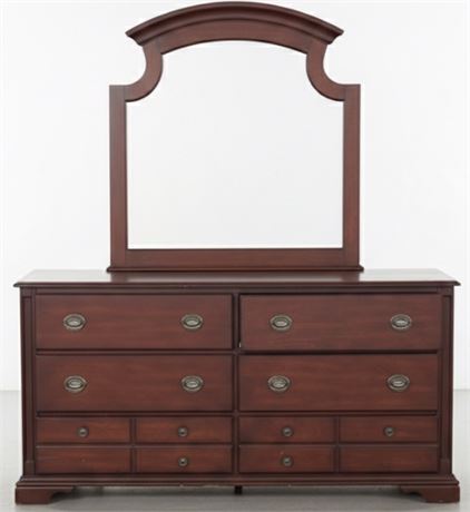 Cherry-Finish 6-Drawer Dresser G