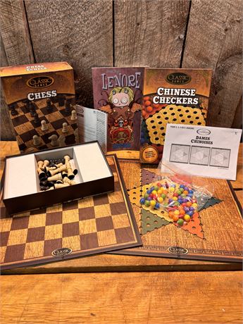 Classic Games Bundle: Chess & Chinese Checkers Sets + Lenore "Wedgies" Comic3