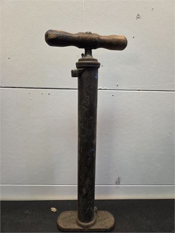 Antique 1905 Tallman Cast Iron & Brass Bicycle Floor Pump 8
