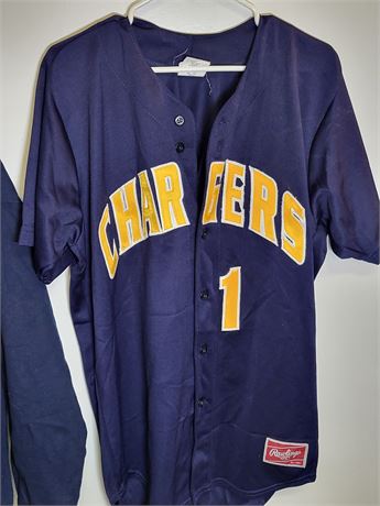 Navy Blue Chargers Athletic Apparel Set - Hoodie & Jerseys 2