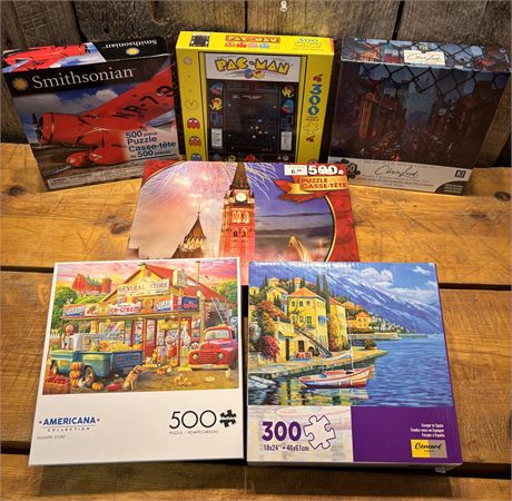 6 Jigsaw Puzzles: Americana, Pop Culture & Scenic Landscapes 12