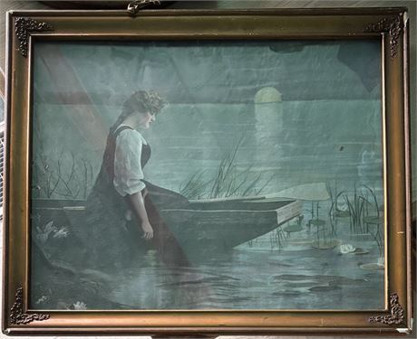Antique Print "Alone and Forsaken" by Heinrich Vosberg 2FR