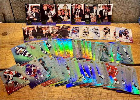 Huge NHL Hockey Card Set - Gretzky, Lemieux, Roy - Fleer Ultra & Upper Deck FS