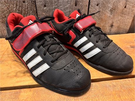 Adidas Powerlift 2.0 Weightlifting Shoes – Core Black/Vivid Red