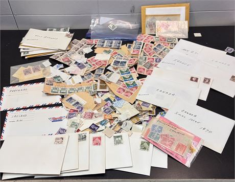Vintage Stamp Lot: West Germany (1950s–70s) Canada (1970s) |Mint & Postmarked FS