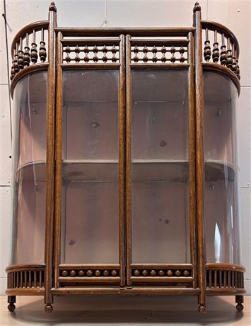 Antique Victorian "Stick and Ball" Tabletop Curio Cabinet OA