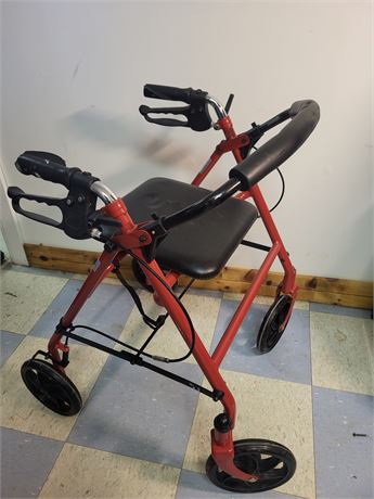 Carex Health Folding Walker with Universal Wheels 8