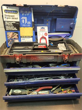 Mastercraft Maximum 3-Drawer Portable Tool Chest with Assorted Tools 8