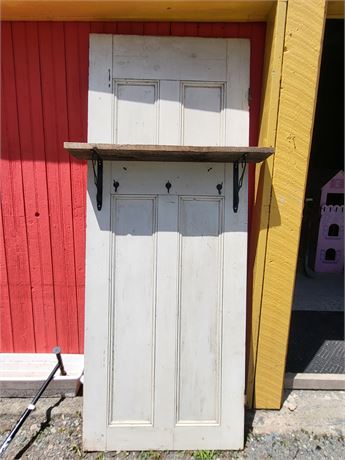 Upcycled Vintage Door with Shelf