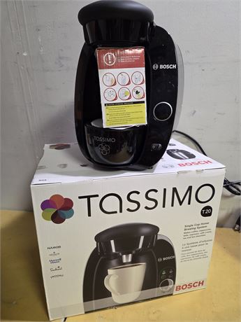 Bosch Tassimo T20 Single Cup Home Brewing System - Black (In Box)