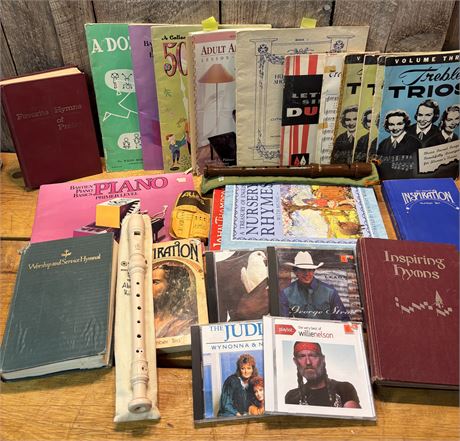 Vintage Music & Media: Songbooks, Hymnals, Recorders & CDs