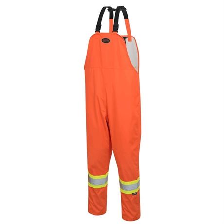 Pioneer 5627 Waterproof Safety Bib Pants - Hi-Vis Orange 12
