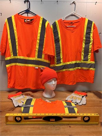 Holmes Workwear High-Visibility Safety Apparel Bundle - Shirts, Toque & Gloves12