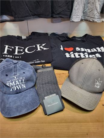 ​Adult Graphic T-Shirts, Novelty Tees, and Hats Variety Apparel