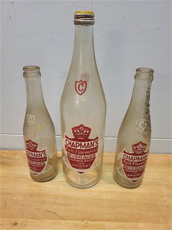 Vintage Chapman’s Full Flavoured Beverages Glass Bottles - Amherst, NS 10