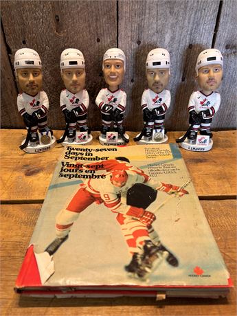 Vintage Team Canada Hockey Lot: (5) 2001-2002 Bobble Dobbles