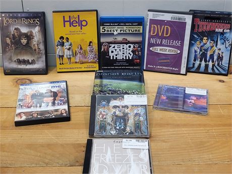 Assorted Movies, Documentaries & Music Media Collection