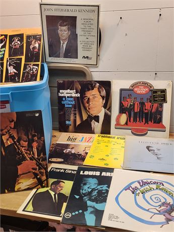 Vintage Vinyl Record Collection - Mixed Genres Featuring Frank Sinatra and More