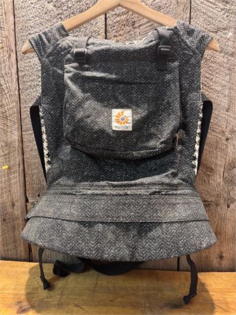 Ergobaby Original 3-Position Baby Carrier - Black Twill (BCATWBLK) Chevron/Hound